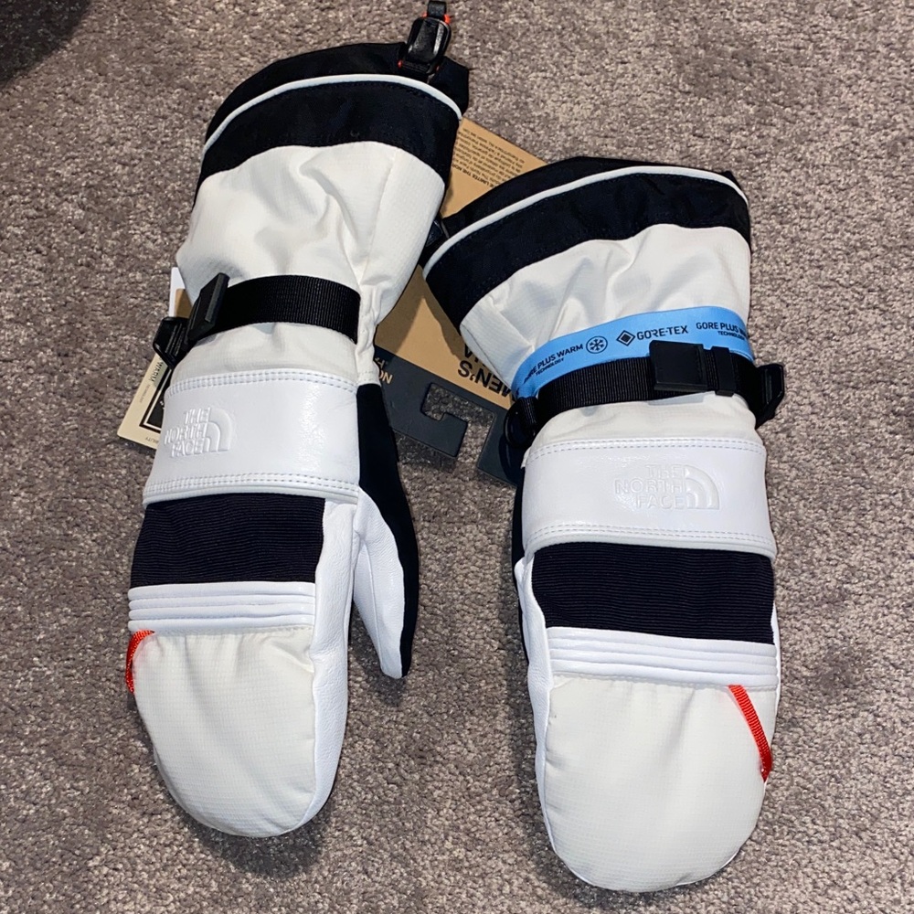 The North Face Montana Pro GTX Gore Plus Warm White Mittens SIZE M Snowboard